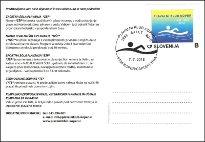 PLAVALNI KLUB KOPER 60 LET 1958 - 2018